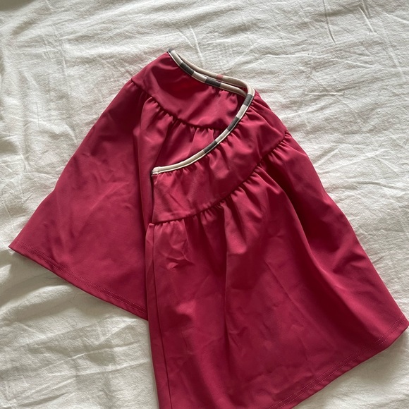 Vintage Burberry Iconic Check Pink Swim Skirt Coverup - Picture 5 of 5